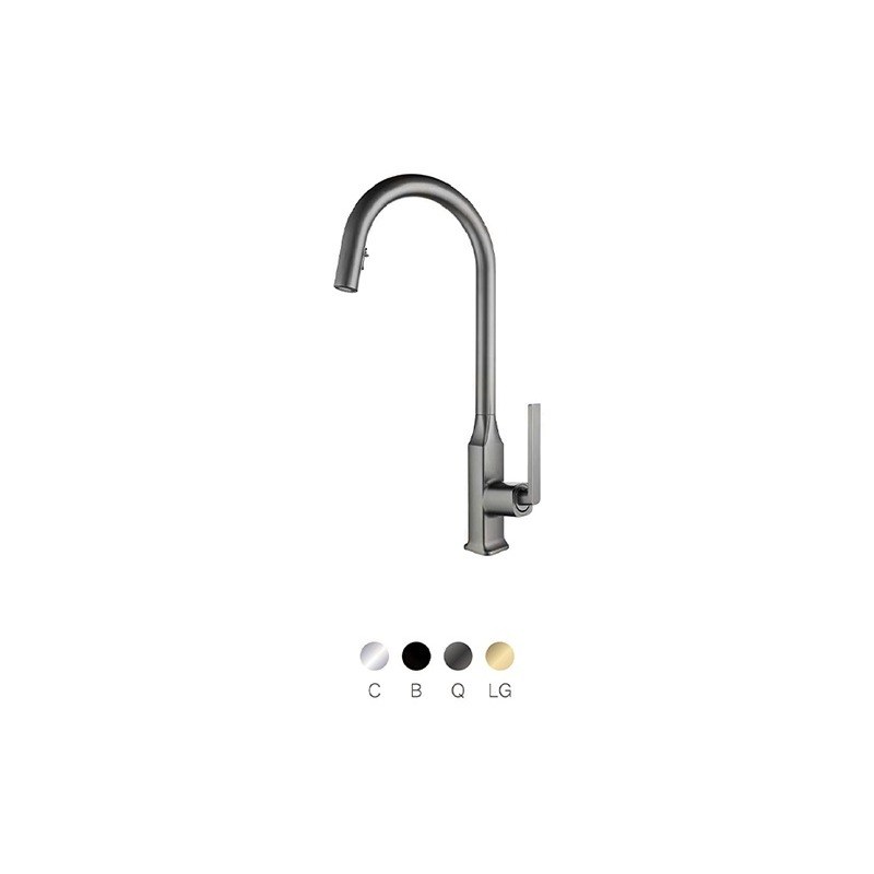 LT-10046-BRA-TCCLSSCLRLT kitchen faucet, kitchen mixer tap, sink faucet