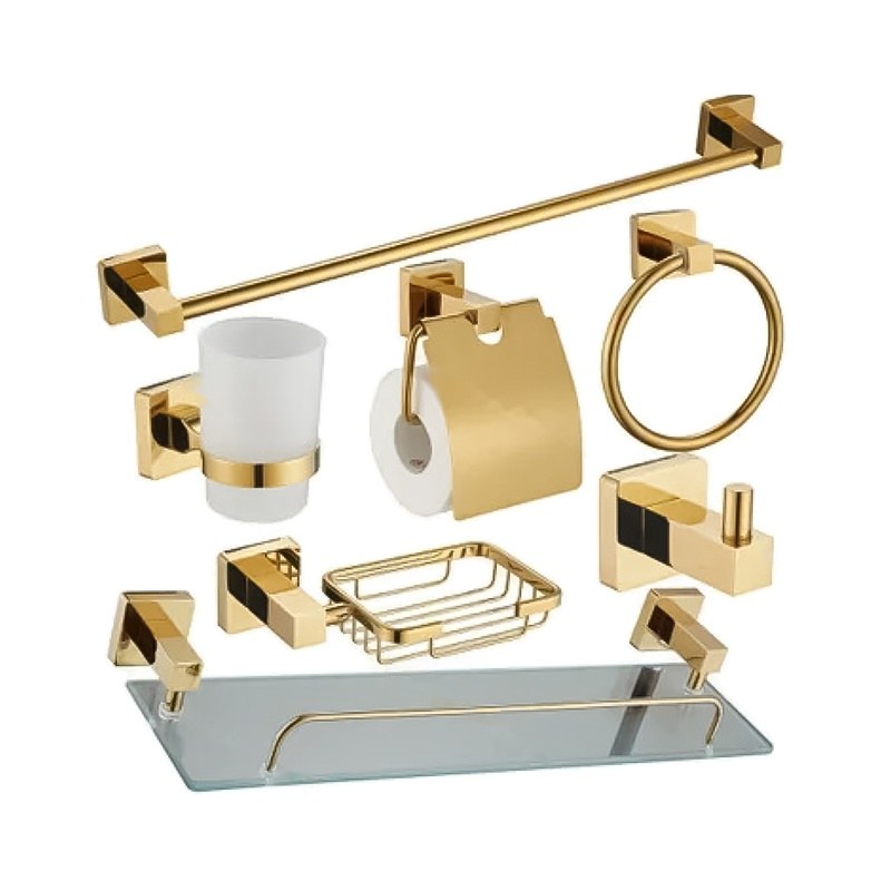 LT-ZS8400-7A-G bathroom hardware set, towel bar, bath accessory