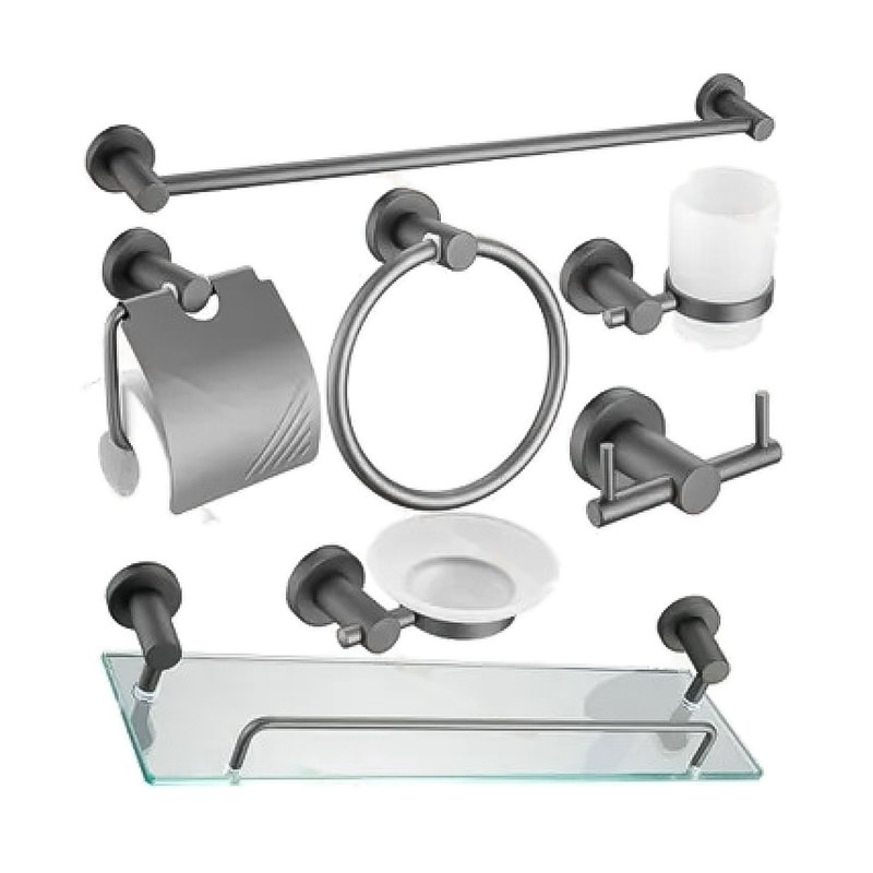 LT-AL8000-7B-GR bathroom hardware set, towel bar, bath accessory
