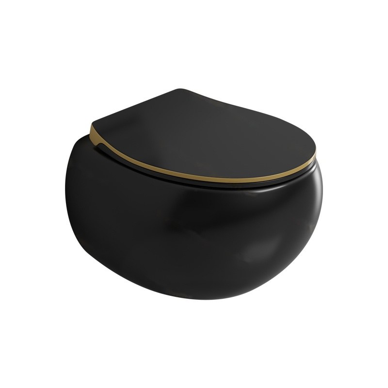 LT-WHT4027-M-BLS black wall-hung-toilets