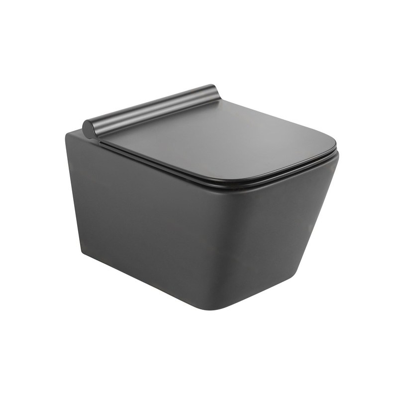LT-454W-M-DG black wall-hung-toilets