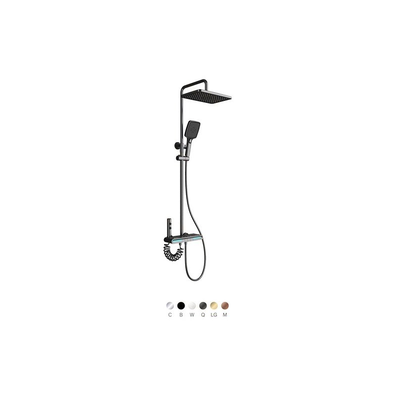 LT-10058-BRA-YTLYHS shower set, shower system, complete shower kit