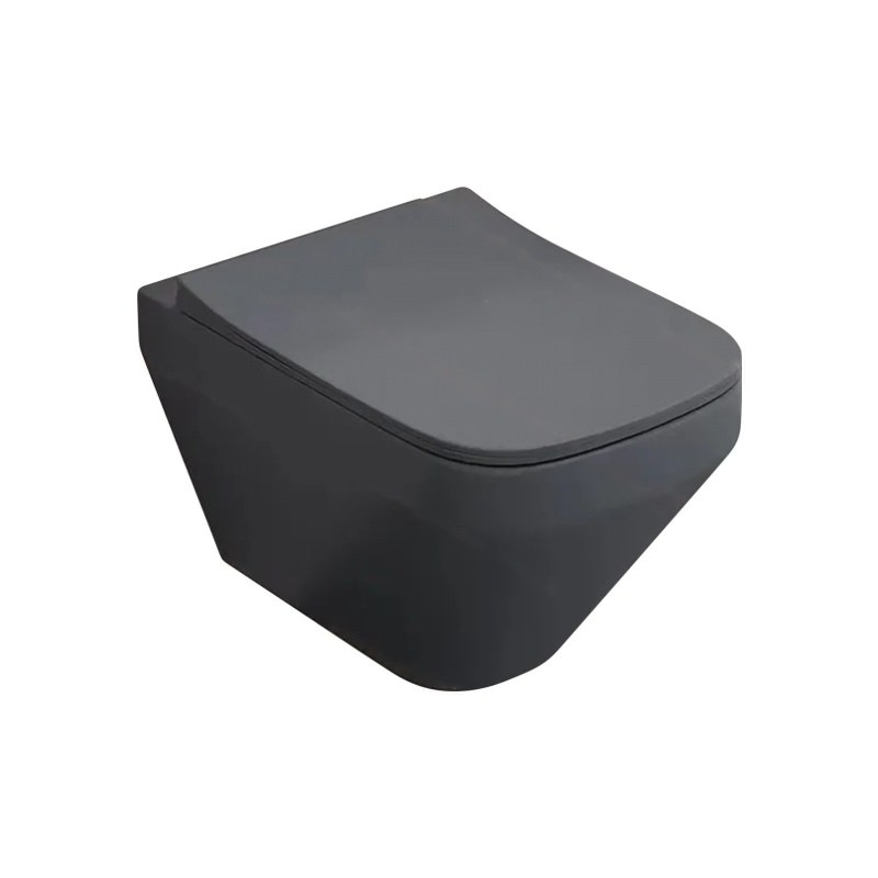 LT-467W-M-DG black wall-hung-toilets