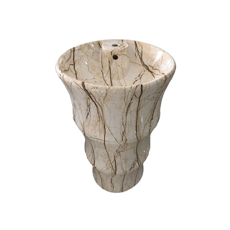 LT-366-DP-CT138 patterned pedestal-basins