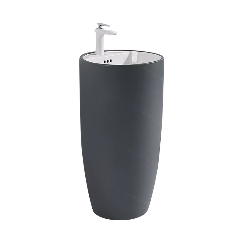 LT-374-M-DGW black pedestal-basins
