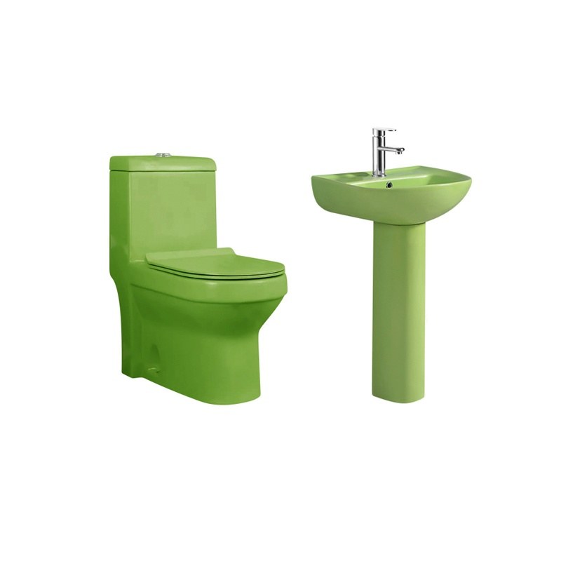 LT-1085-M-LG----LT-315P-M-GG white two-piece-toilet-suites
