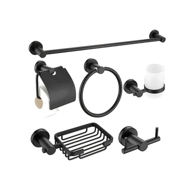 LT-AL8000-6A-B bathroom hardware set, towel bar, bath accessory