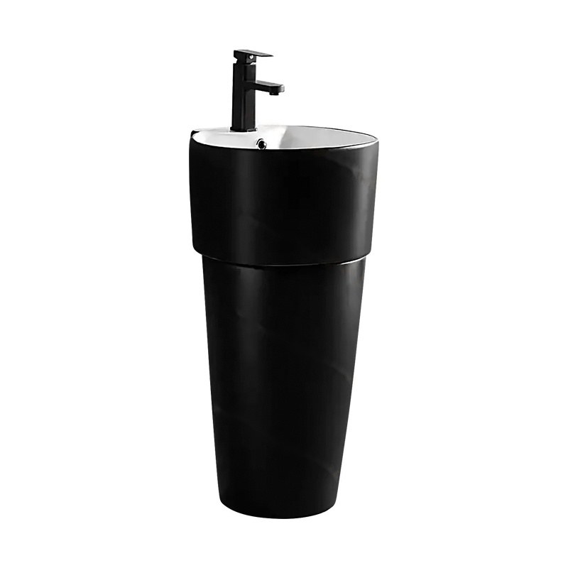 LT-302-M-BLW black pedestal-basins