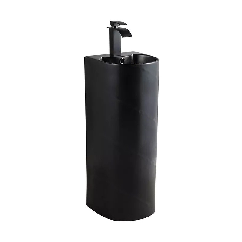 LT-325-M-BL black pedestal-basins