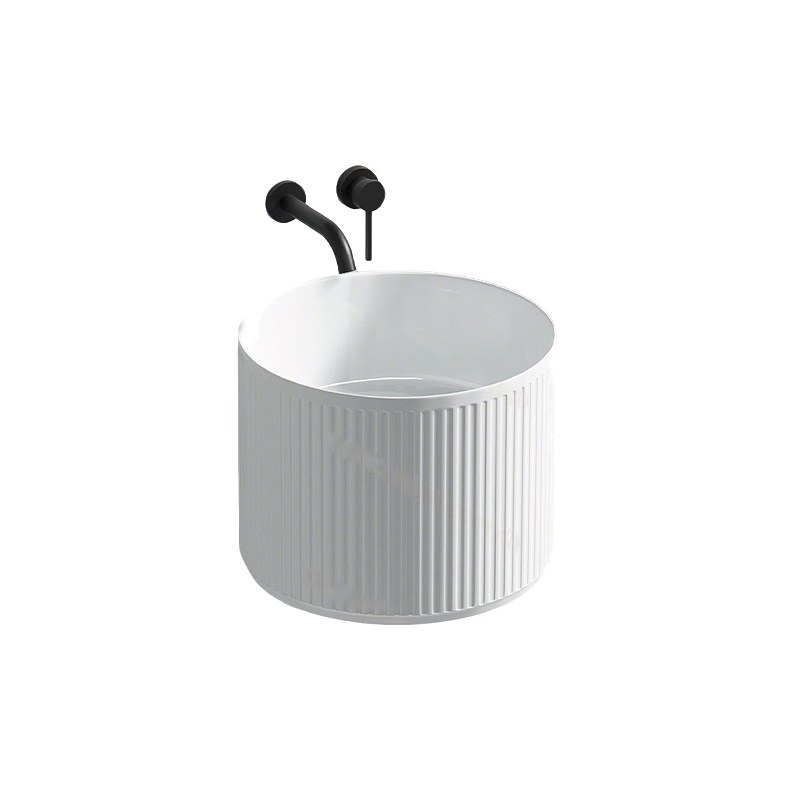 LT-5196 patterned wall-hung-basins
