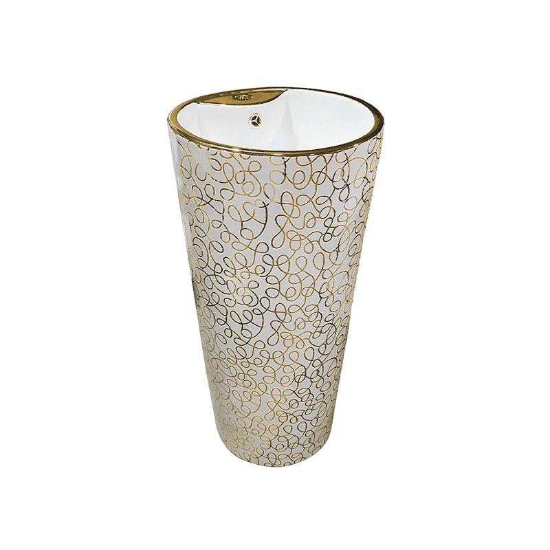 LT-321-GID-GW9 patterned pedestal-basins