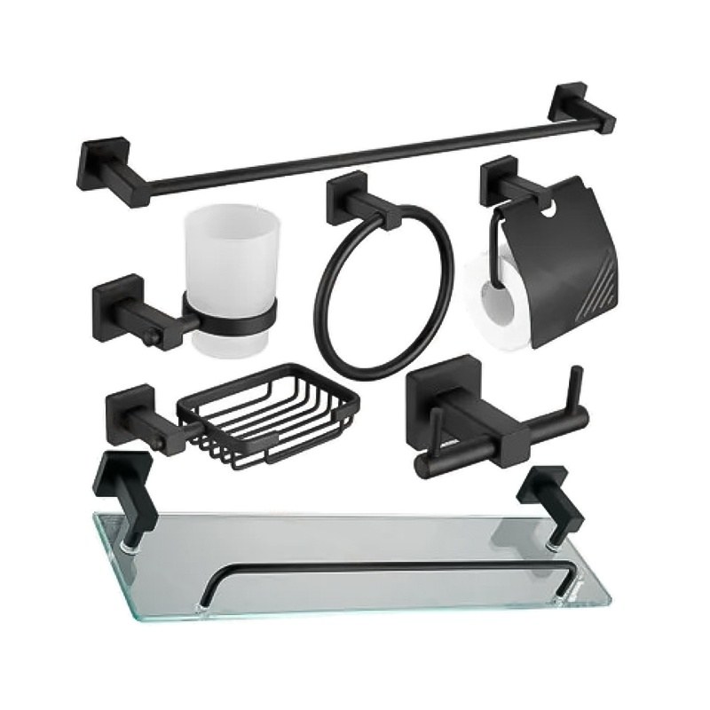 LT-AL4000-7A-B bathroom hardware set, towel bar, bath accessory