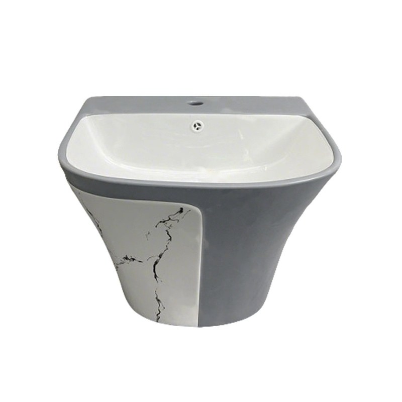 LT-587-DP-WLG grey wall-hung-basins