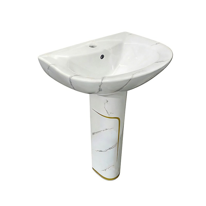 LT-321-DP-WGL white pedestal-basins