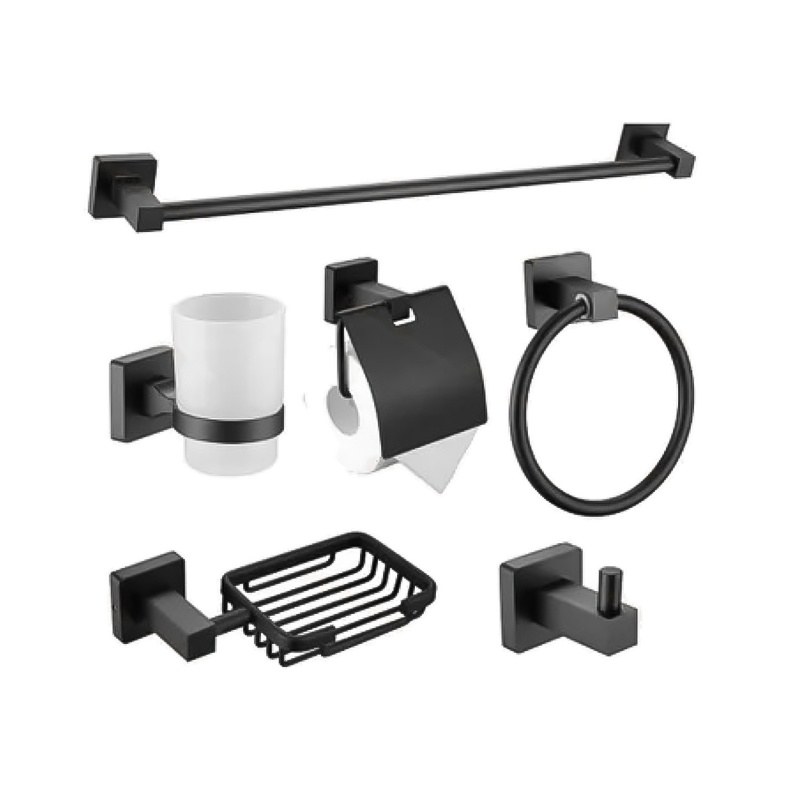 LT-ZS8400-6A-B bathroom hardware set, towel bar, bath accessory