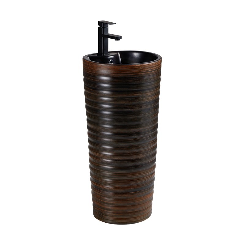LT-367-RS-CT-37 black pedestal-basins