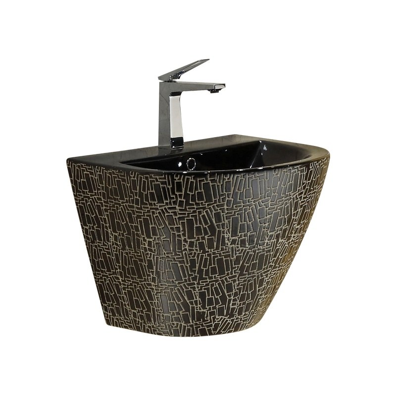 LT-501-HE-BL2 black wall-hung-basins
