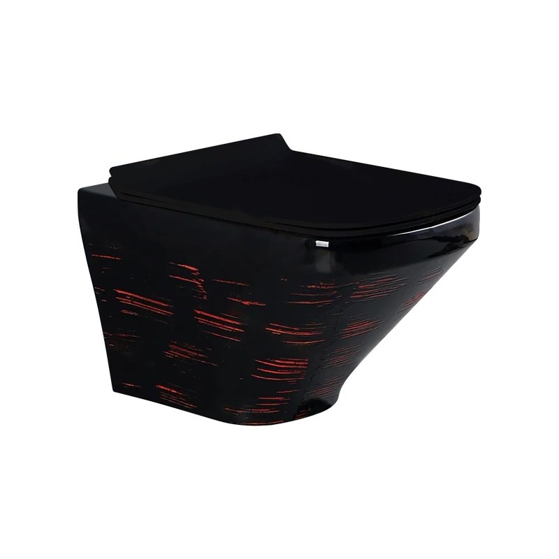 LT-467W-DP-BL2 black wall-hung-toilets