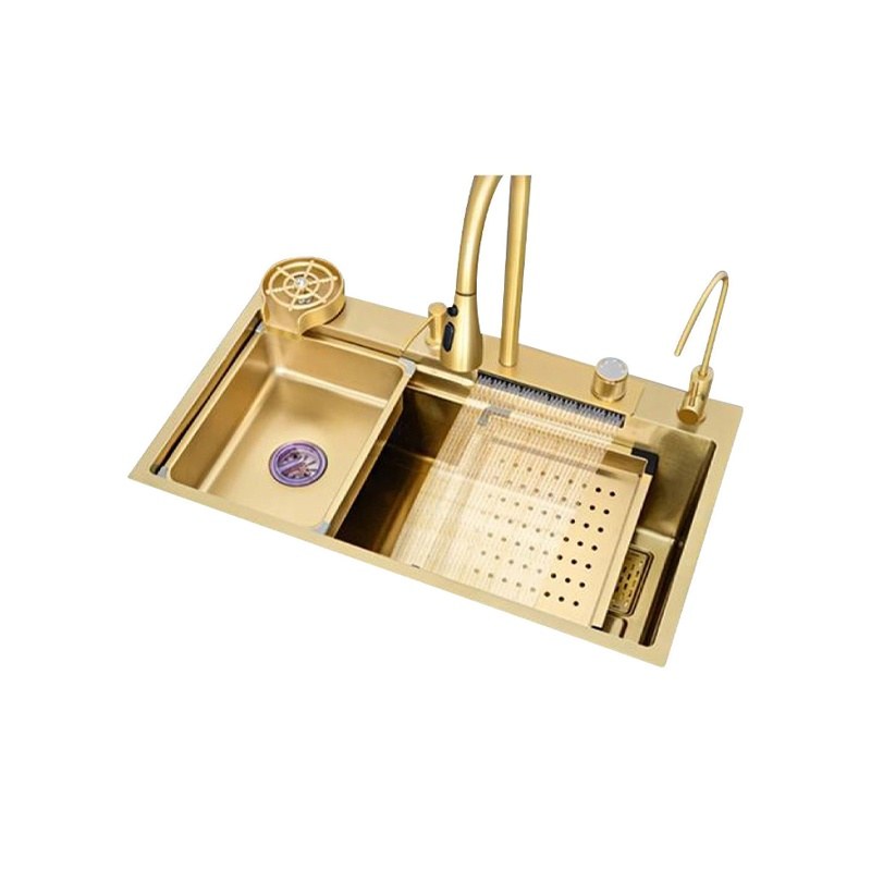 LT-6045FA1LS-Gold kitchen sink, stainless sink, wash basin sink
