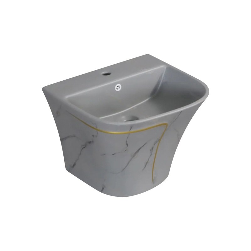 LT-587-DP-M-DGGL grey wall-hung-basins