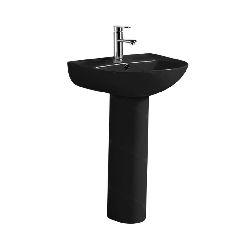 LT-315P-CG-BL black pedestal-basins