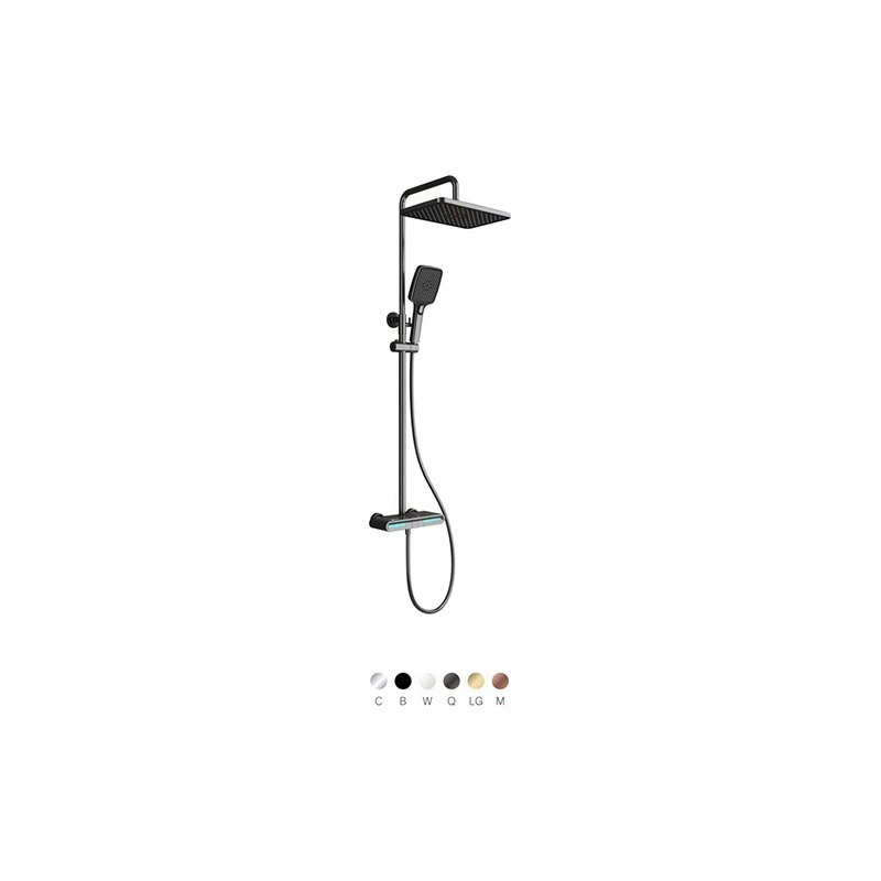 LT-10057-BRA-YTLYHS shower set, shower system, complete shower kit