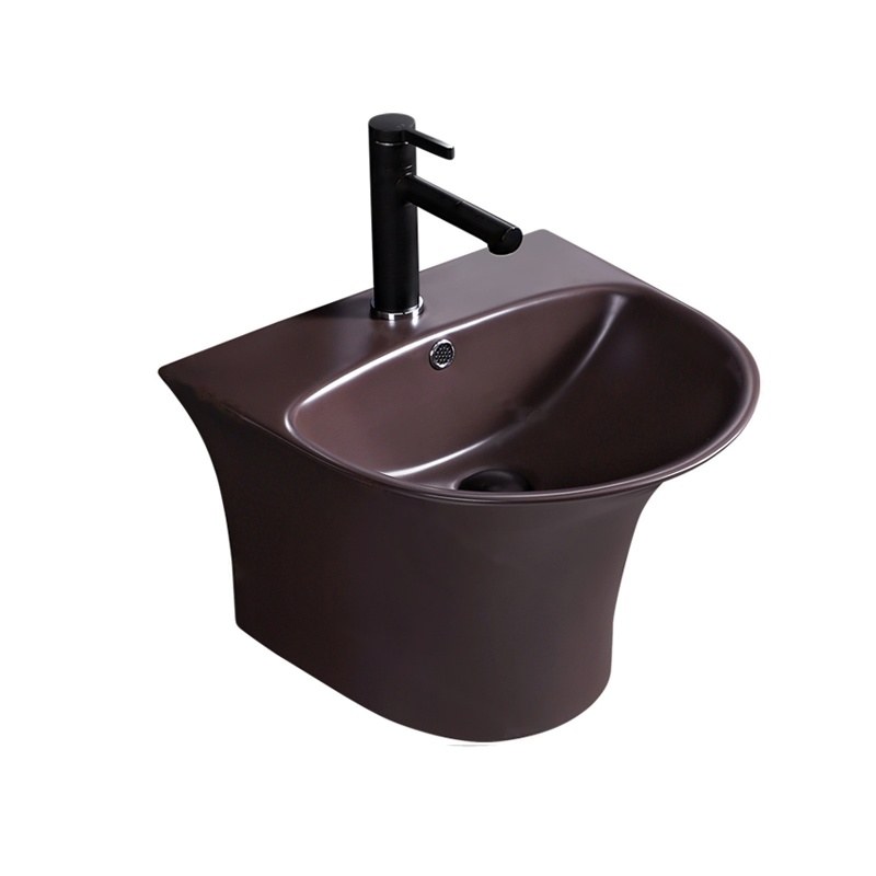 LT-519-M-DB black wall-hung-basins