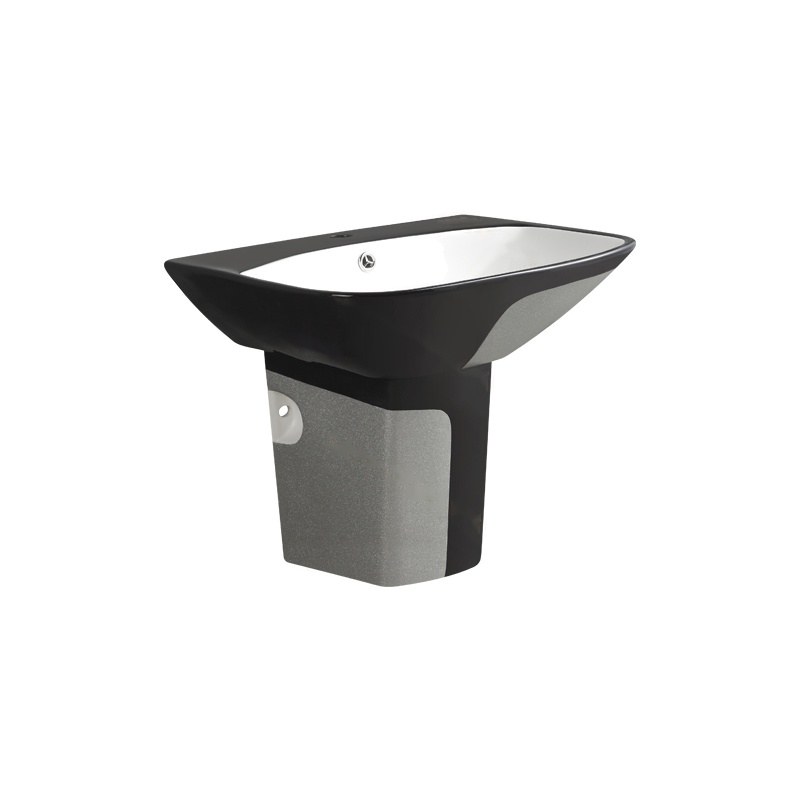 LT-583P-CG-SBL black wall-hung-basins