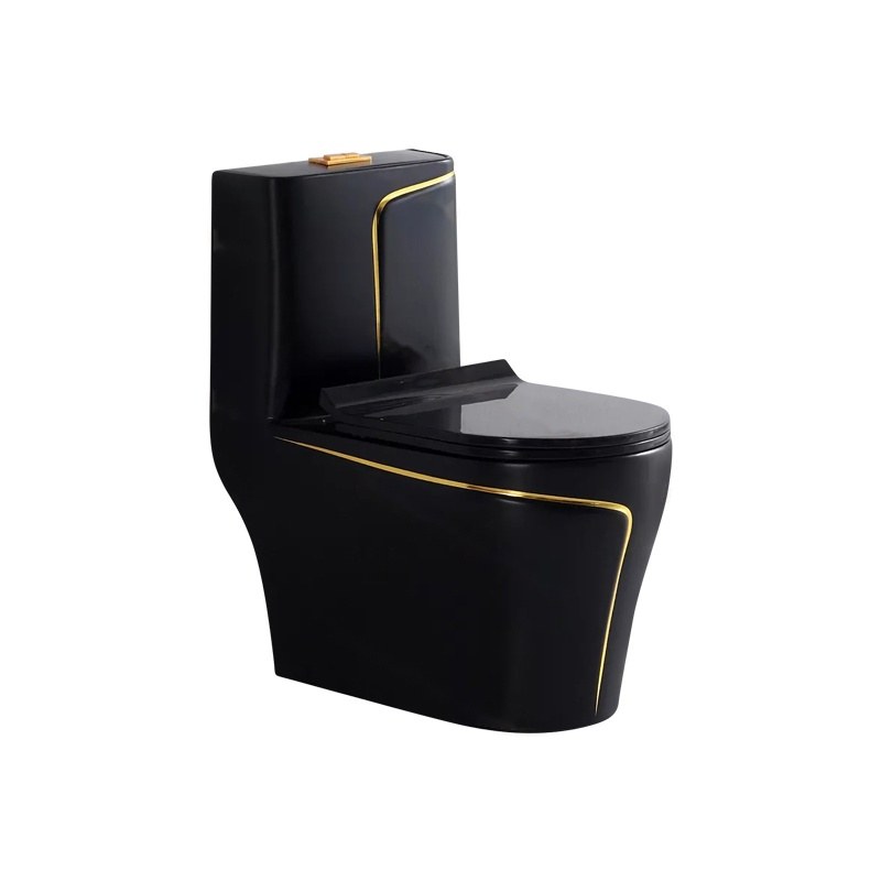 LT-1121-M-BLGL black one-piece-toilets