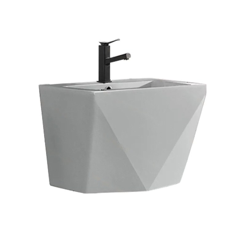 LT-507-M-LG grey wall-hung-basins