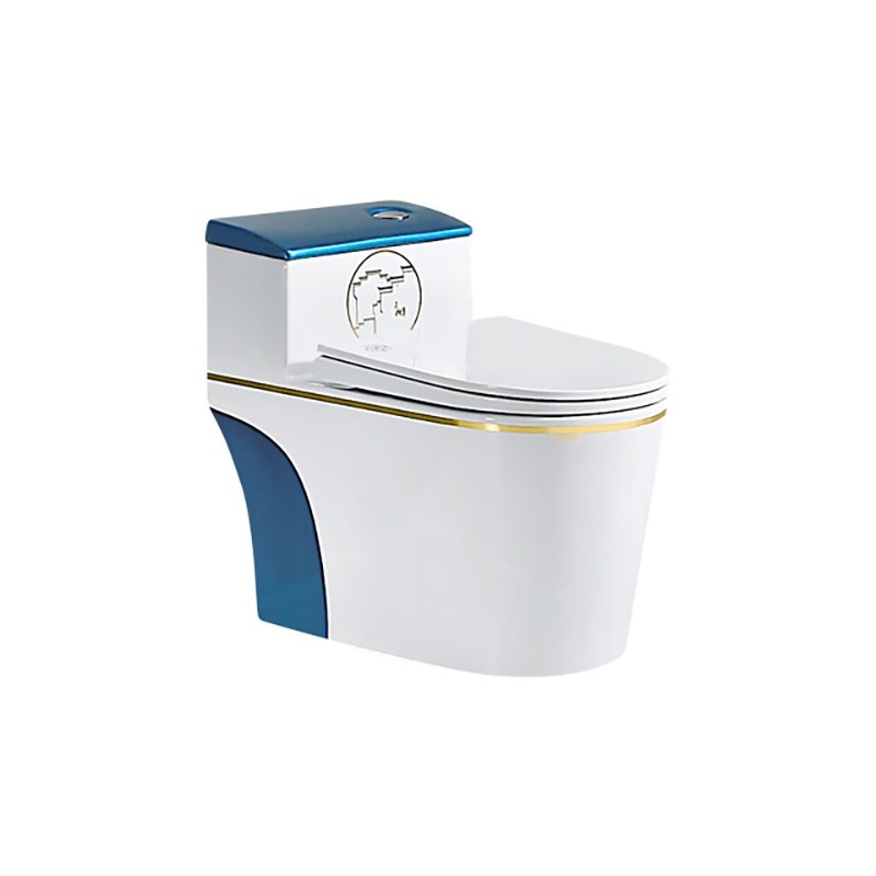 LT-1074-GID-BL1 patterned one-piece-toilets