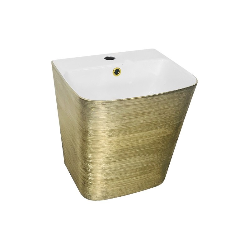 LT-535-BS-PGW gold wall-hung-basins