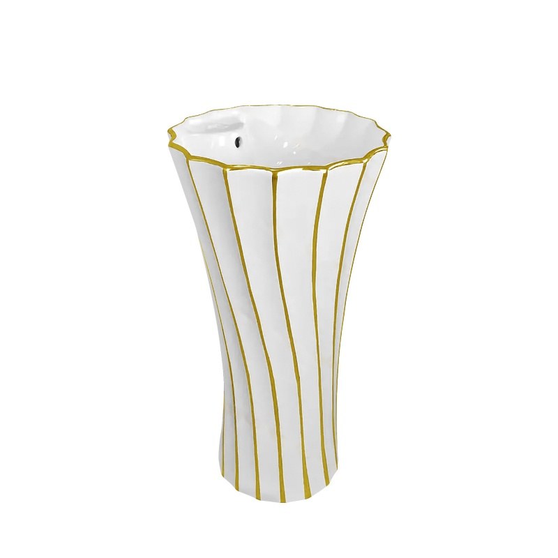 LT-317-CG-GL gold pedestal-basins