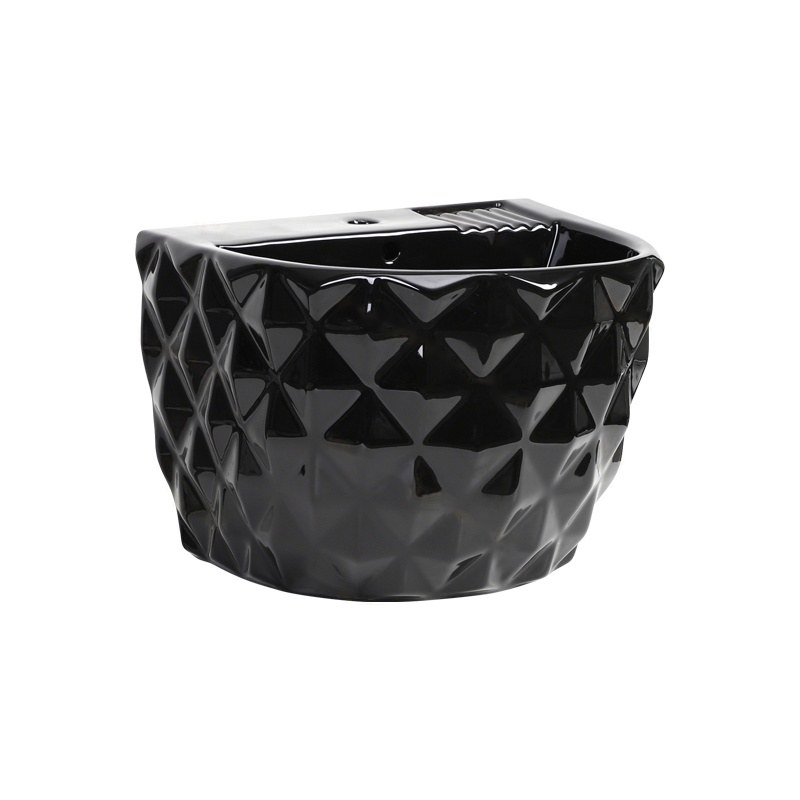LT-5139-CG-BL black wall-hung-basins