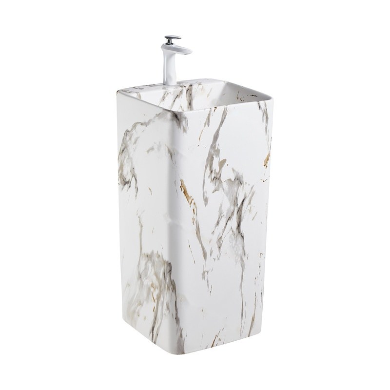 LT-309-DP-CT-133 white pedestal-basins