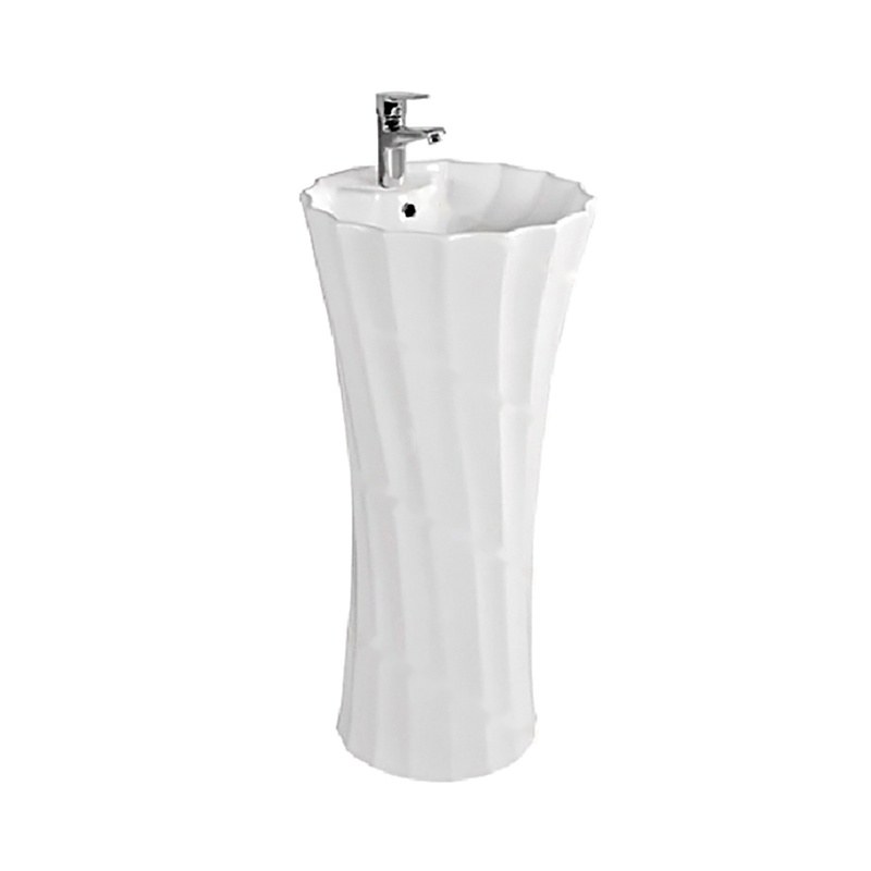 LT-317 white pedestal-basins