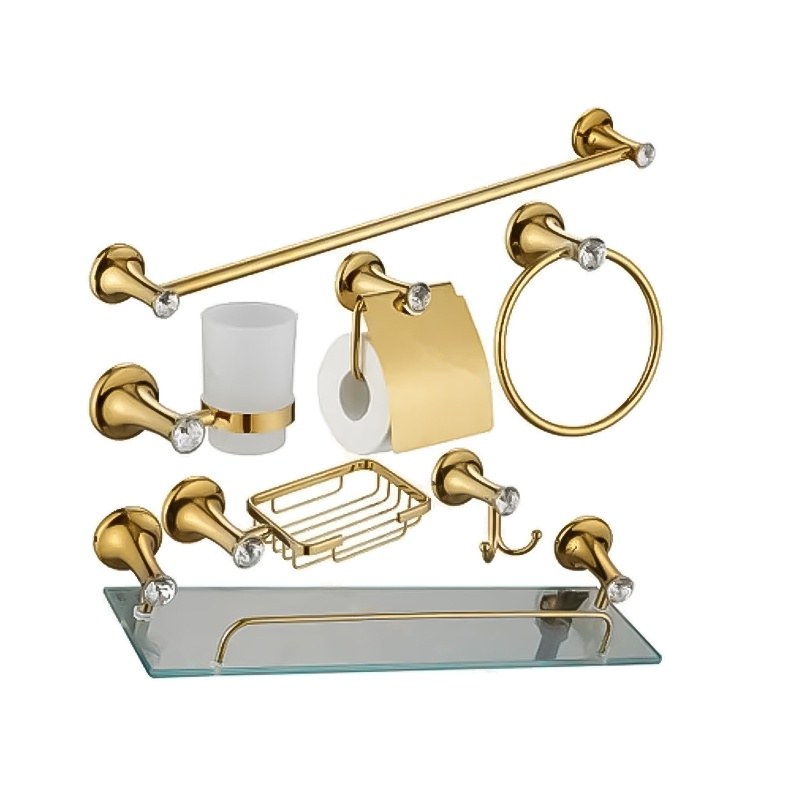 LT-ZS7500-7A-G bathroom hardware set, towel bar, bath accessory