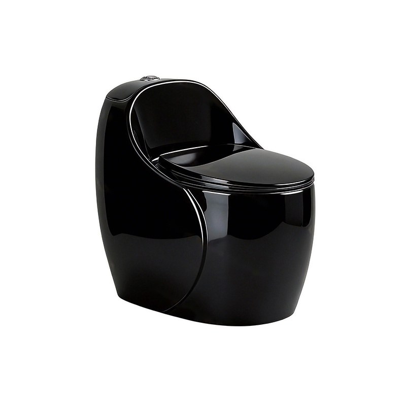 LT-1361-CG-BL black one-piece-toilets